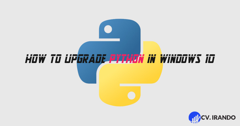 How to upgrade python in windows 10